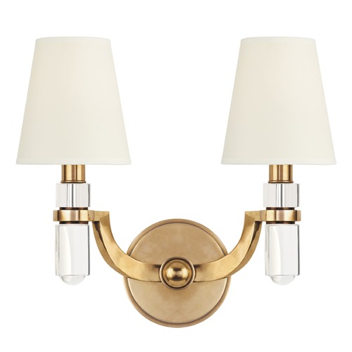 Dayton Aged Brass Sconce by Hudson Valley Lighting