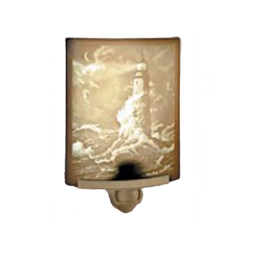 Porcelain Garden Lighting Guiding Light Curved Panel Lithophane Nightlight by Porcelain Garden Lighting NR108