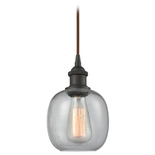 Innovations Lighting Innovations Lighting Belfast Oil Rubbed Bronze Mini-Pendant Light with Globe Shade 516-1P-OB-G104