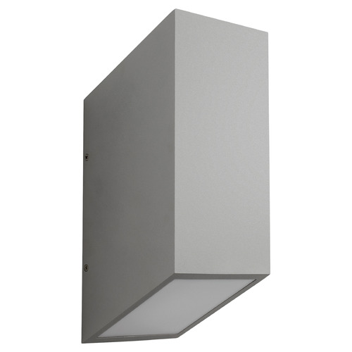 Uno Large Outdoor LED Wall Light in Gray by Oxygen Lighting