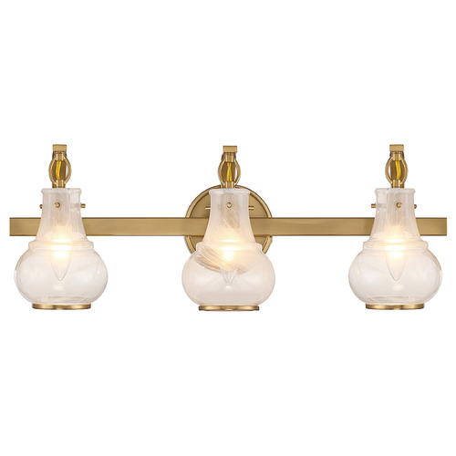 Adams 24-Inch Bath Light in Warm Brass by Savoy House
