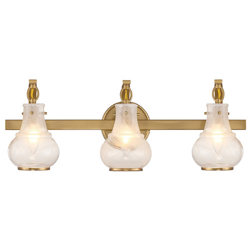 Savoy House Adams 24-Inch Bath Light in Warm Brass by Savoy House 8-4417-3-322