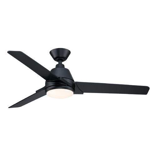Fanimation Fans Pyramid Black LED Ceiling Fan with Light