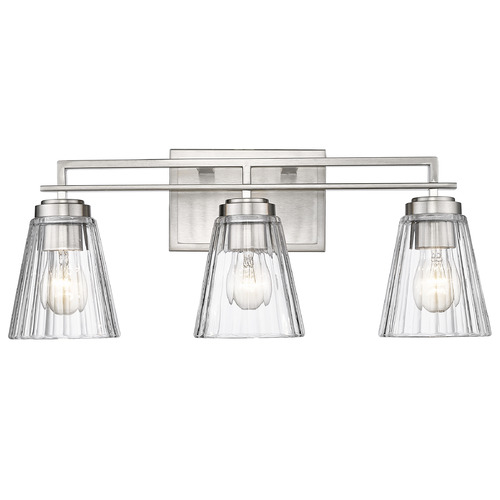 Z-Lite Z-Lite Lyna Brushed Nickel Bathroom Light 823-3V-BN