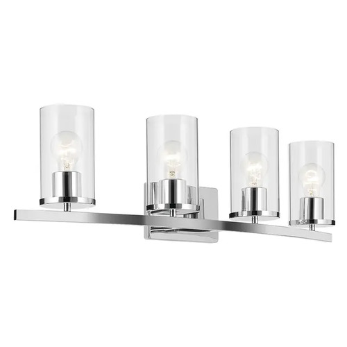 Crosby 4-Light Vanity Light in Chrome by Kichler Lighting
