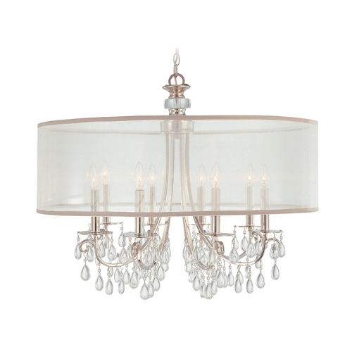 Crystorama Lighting Hampton Crystal Chandelier in Polished Chrome by Crystorama Lighting 5628-CH