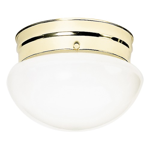 Polished Brass Flush Mount by Nuvo Lighting