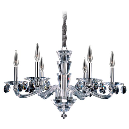 Allegri Lighting Art Deco Crystal Chandelier Chrome Fanshawe by Allegri Crystal 11527-010-FR001