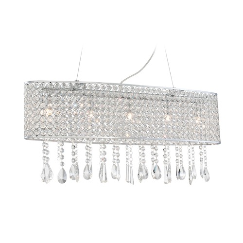 Mckayla Chrome Island Light by Lite Source Lighting