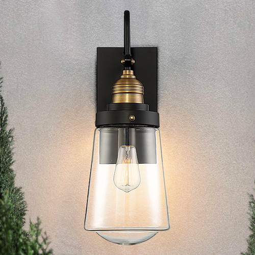Macauley 13.50-Inch Outdoor Light in Vintage Black by Savoy House