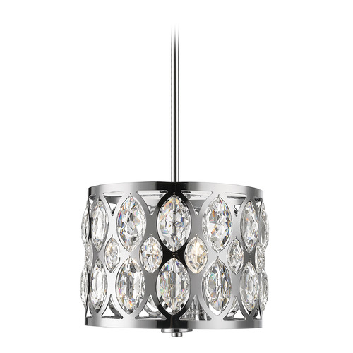 Dealey Chrome Pendant by Z-Lite