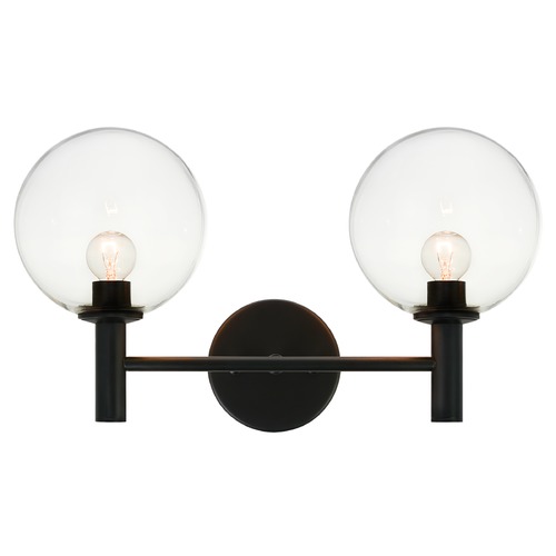 Matteo Lighting Cosmo Black Bathroom Light by Matteo Lighting S06002BKCL