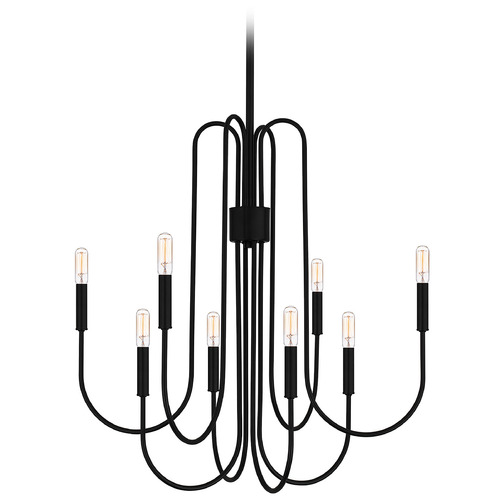 Quoizel Lighting Cabry Chandelier in Mystic Black by Quoizel Lighting CBR5028K