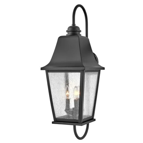 Kingston 30-Inch Outdoor Wall Lantern in Black by Hinkley Lighting