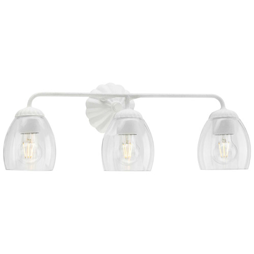 Progress Lighting Point Dume 3-Light Weathered Brass Vanity Light