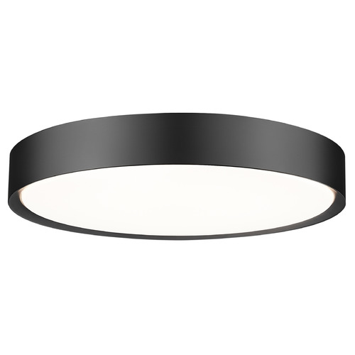 Z-Lite Kawan Matte Black LED Flushmount Light