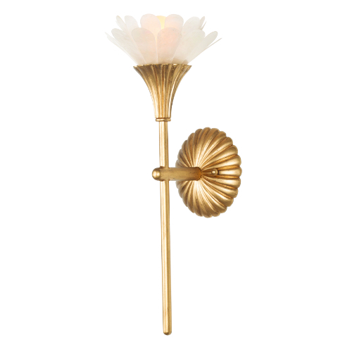 Kalco Lighting Flora Modern Gold Sconce