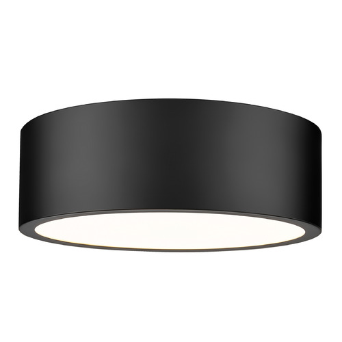 Z-Lite Z-Lite Coronado Matte Black LED Flushmount Light 1017F12-MB-LED