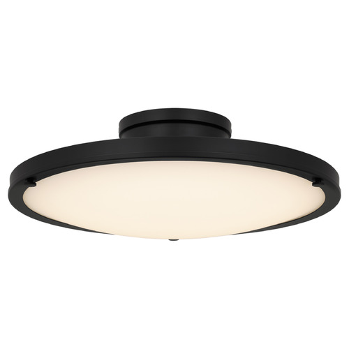 Quoizel Lighting Donne Matte Black LED Semi-Flushmount Light