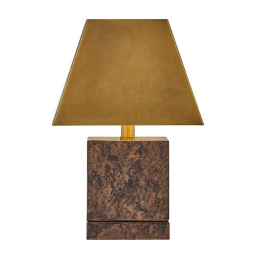 Savoy House Lighting Emma Brass LED Table Lamp with Square Shade