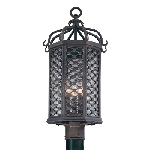 Los Olivos 23-Inch Outdoor Post Light in Old Iron by Troy Lighting