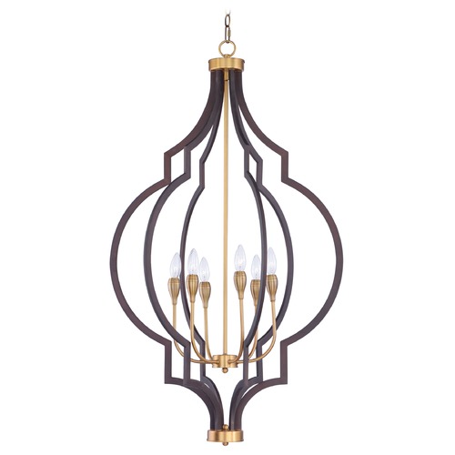 Maxim Lighting Crest Bronze & Brass Chandelier by Maxim Lighting 20296OIAB