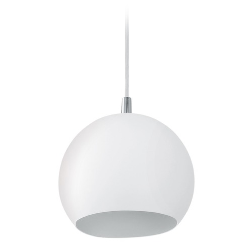 Eglo Lighting Eglo Petto White Mini-Pendant Light with Bowl / Dome Shade 92357A