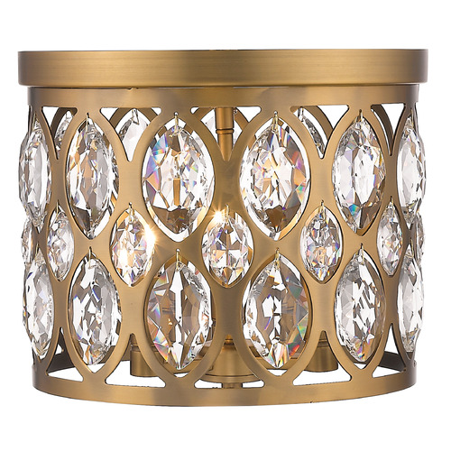 Z-Lite Dealey Heirloom Brass Flush Mount by Z-Lite 6010F12HB