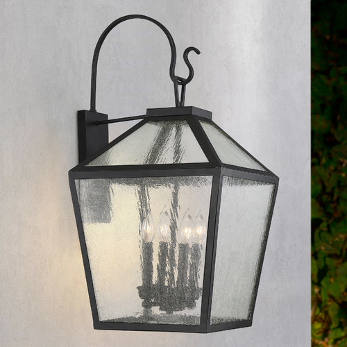 Woodstock 30.50-Inch Outdoor Wall Light in Black by Savoy House