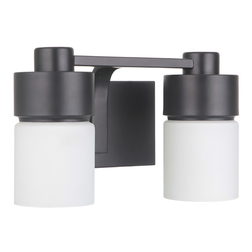 District Flat Black Bathroom Light by Craftmade Lighting