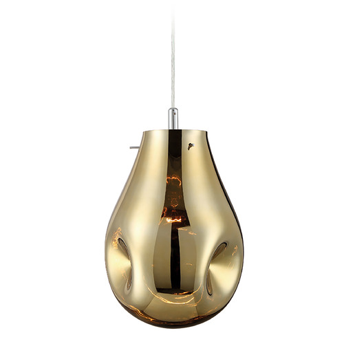 Benalto 8-Inch Round Pendant in Gold by Eurofase Lighting