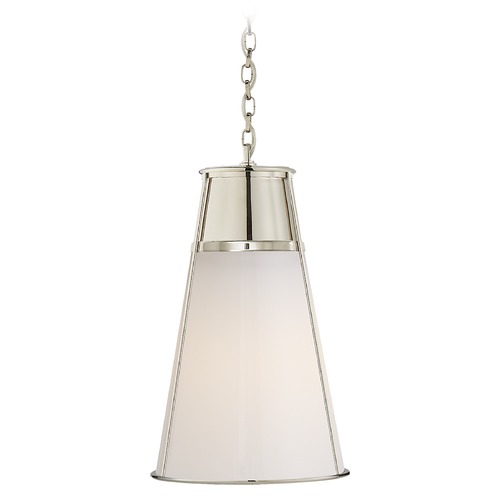 Visual Comfort Signature Collection Thomas OBrien Robinson Large Pendant in Nickel by Visual Comfort Signature TOB5753PNWG