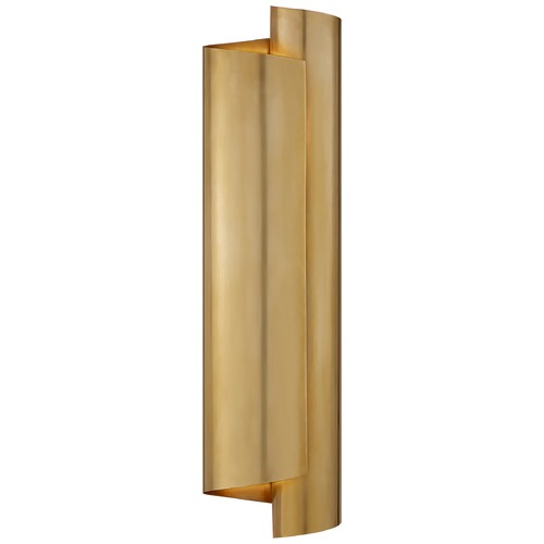 Visual Comfort Signature Collection Aerin Iva Large Wrapped Sconce in Antique Brass by Visual Comfort Signature ARN2066HAB
