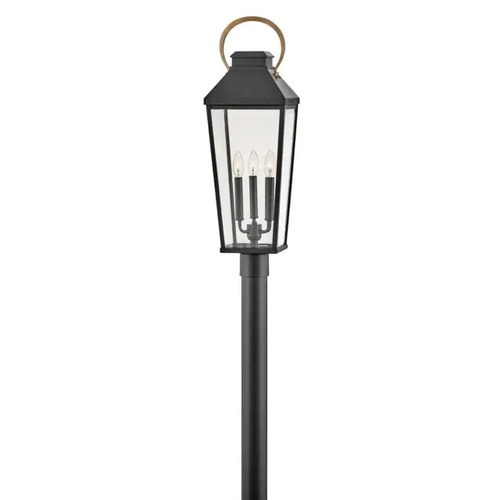 Dawson Large Outdoor Post Light in Black & Bronze by Hinkley Lighting