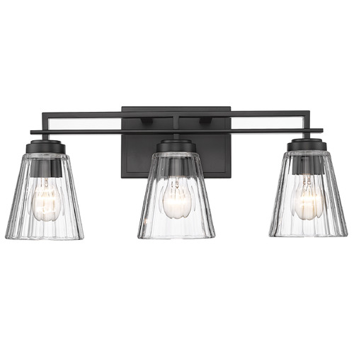 Z-Lite Lyna Matte Black Bathroom Light