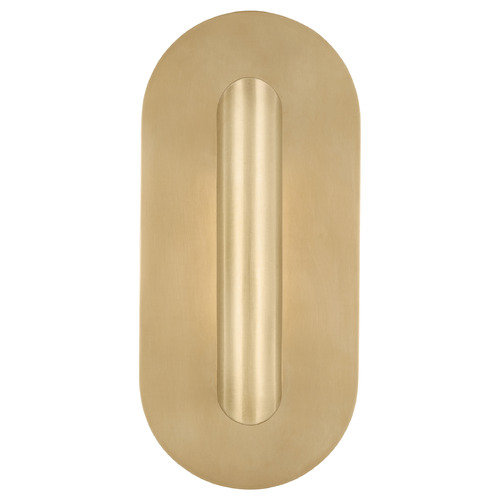 Visual Comfort Modern Collection Kelly Wearstler Fielle Hand Rubbed Antique Brass LED Sconce