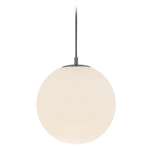 Kuzco Lighting Marco Black Pendant Light with Globe Shade