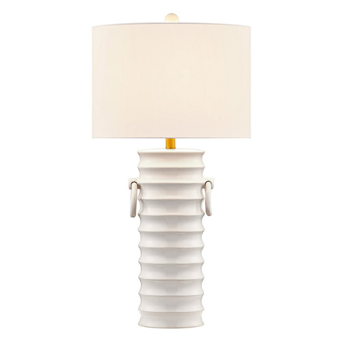 Savoy House Lighting Cindy White Table Lamp with Drum Shade