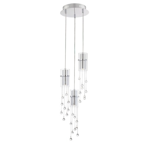 Tilden Chrome LED Multi-Light Pendant by Lite Source Lighting