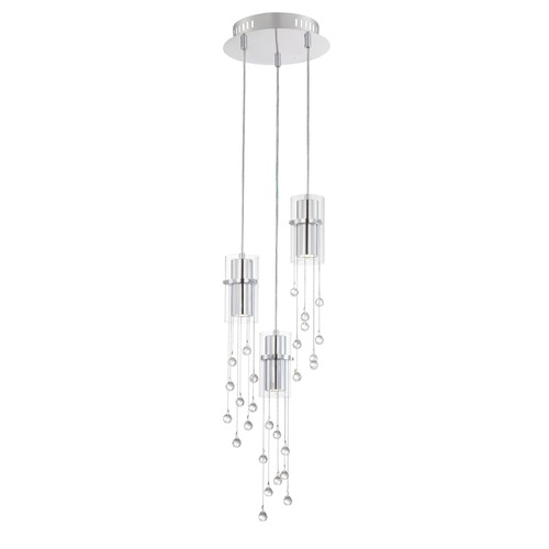 Lite Source Lighting Tilden Chrome LED Multi-Light Pendant by Lite Source Lighting EL-10143