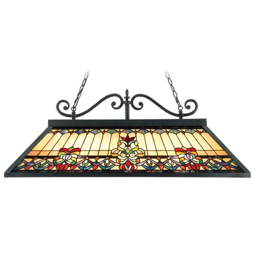 Belle Fleur Billiard Light in Vintage Bronze by Quoizel Lighting