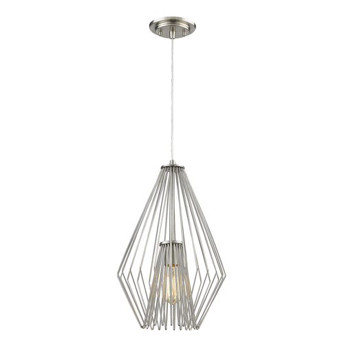 Z-Lite Quintus Brushed Nickel Pendant by Z-Lite 442MP12-BN