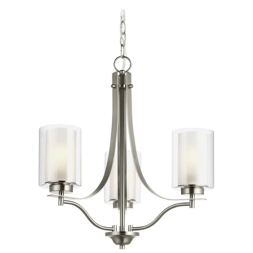 Generation Lighting Elmwood Park Brushed Nickel Mini Chandelier by Generation Lighting 3137303-962