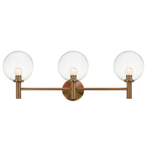 Cosmo Aged Gold Bathroom Light by Matteo Lighting