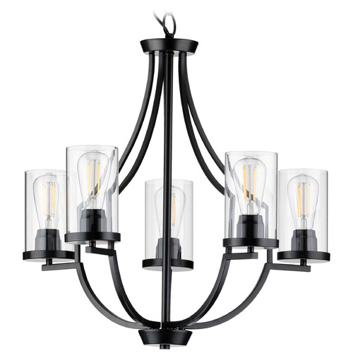 Progress Lighting Lassiter Matte Black Chandelier