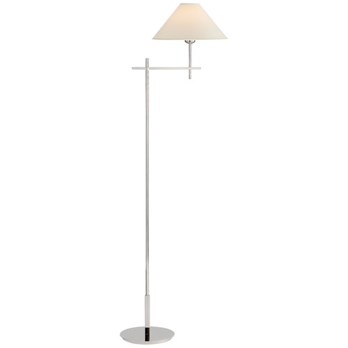 Visual Comfort Signature Collection J. Randall Powers Hackney Floor Lamp in Nickel by Visual Comfort Signature SP1023PNNP