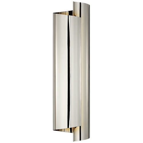 Aerin Iva Large Wrapped Sconce in Polished Nickel by Visual Comfort Signature