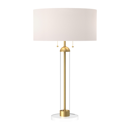 Alora Lighting Sasha Brushed Gold Table Lamp with Drum Shade