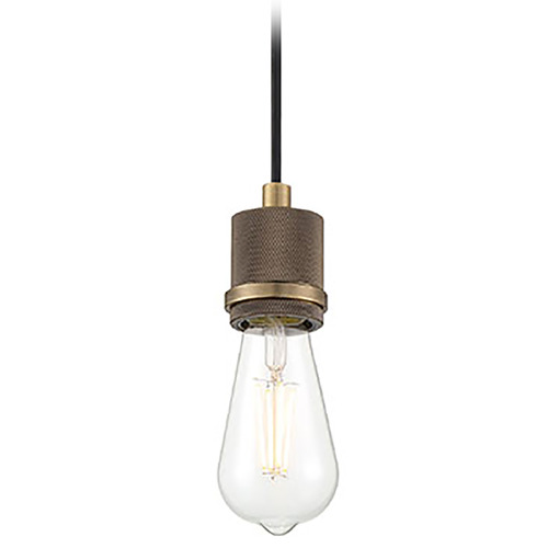 Access Lighting Port Nine Bare Antique Brushed Brass LED Mini Pendant by Access Lighting 63139LEDDLP-ABB