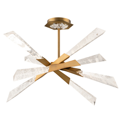 Schonbek Beyond Solitude Aged Brass LED Semi-Flushmount Light